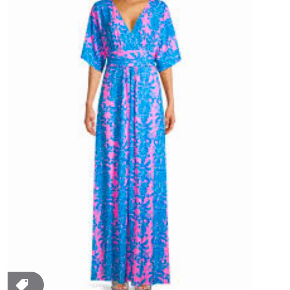 Lilly Pulitzer Parigi Maxi Dress in Prosecco Pink size L - Picture 1 of 8